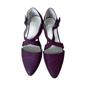 Journee Collection | Maroon Elina Strappy Flat Shoes, Women’s Size 8